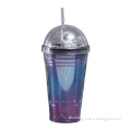 Double Constellation Creative Cup with straw